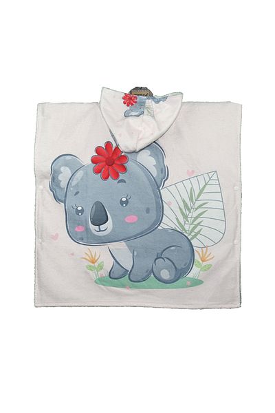 ECEMRE Children's Poncho (Snap) Beach Towel