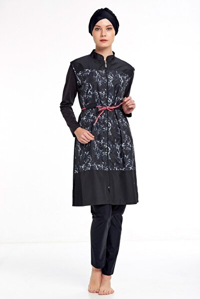 Adasea Su Tutmayan Paraşüt Kumaş Beli Ayarlı Tesettür Mayo 2216