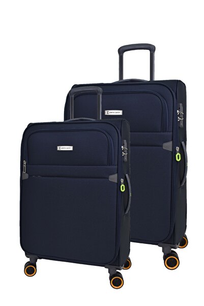 Pierre Cardin Ultra Light Hafif Lüx Kumaş 2'li Valiz Seti Büyük Boy - Orta Boy Pc6000