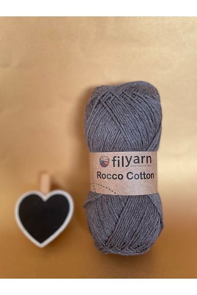 Filyarn Rocco Cotton Cotton 100 Gr Amigurumi Punch Hand Knitting Yarn - Brown Color