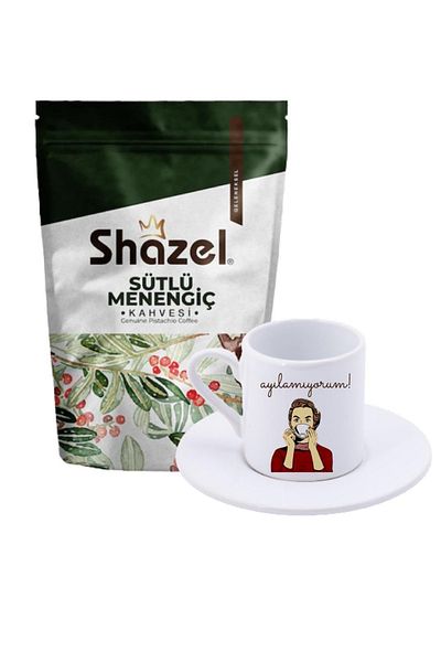 Shazel Menengic Coffee with Milk 200 Gr+ I Can't Bear Turkish Coffee Cup