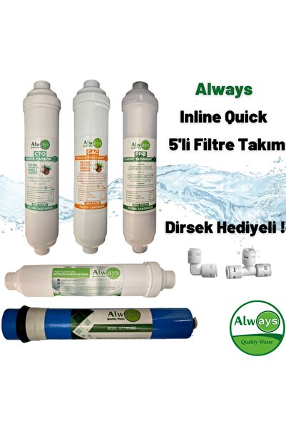 Always Ihlas Aura Cebilon Plus Ve Inline Quick 5'li Filtre Takımı Su Arıtma Cihazı Yedek Parça