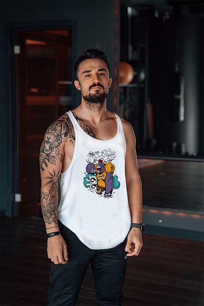 Freeyez Gorilla Rap Gym Fitness Tank Top Athlete