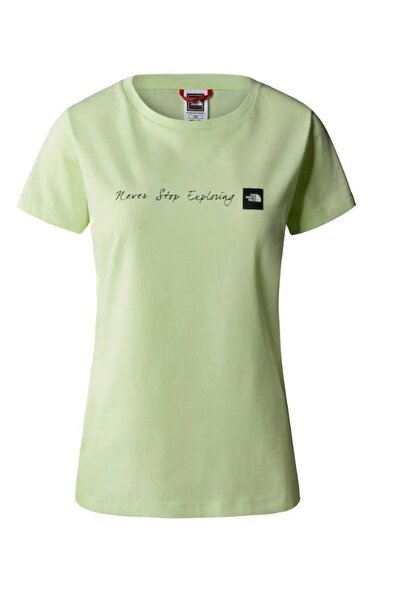 THE NORTH FACE W S/S Neverstopexploring Tee Kadın Tişört - EU Lime Cream