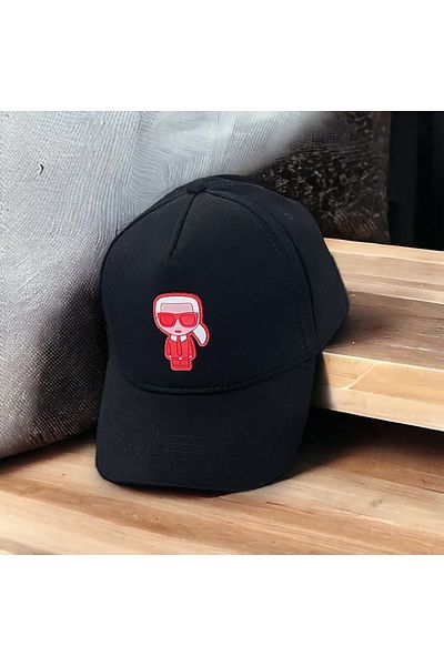 KARLLAGERFELT Унисекс шапка с детайлно лого Karl