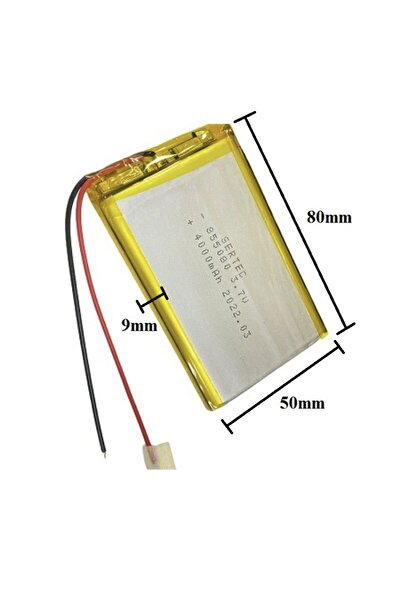 Sertec Lipo Polimer 855080 3.7v 4000mah Lityum Polimer Pil
