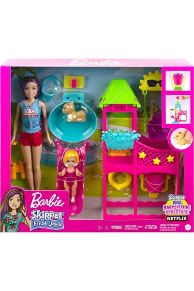 Barbie Kaptan Bebek Ve Su Parkı Oyun Seti Hkd80