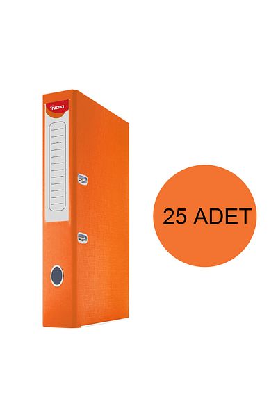 Noki Narrow Plastic Folder (56412-040) Orange 25 Piece Box