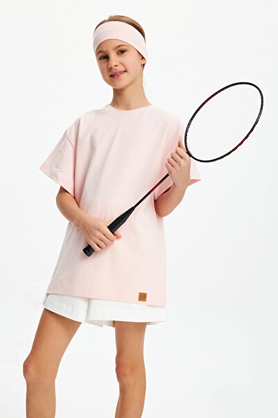 Babygiz Pantaloni scurți din bumbac pieptănat 100% bumbac pentru fete Tricou ...