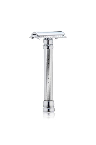 Merkür ماكينة حلاقة سولينجن 47c، مقبض صدفي مغلق، ماكينة حلاقة كلاسيكية آمنة، كروم ألماني