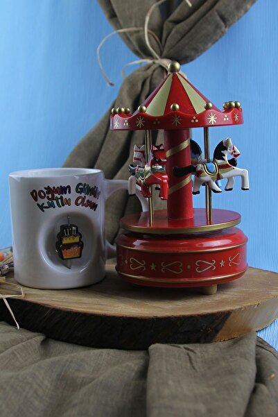 moryconcept Doğum Günün Kutlu Olsun Yazılı Stres Kupa Dekoratif Nostaljik Kır...