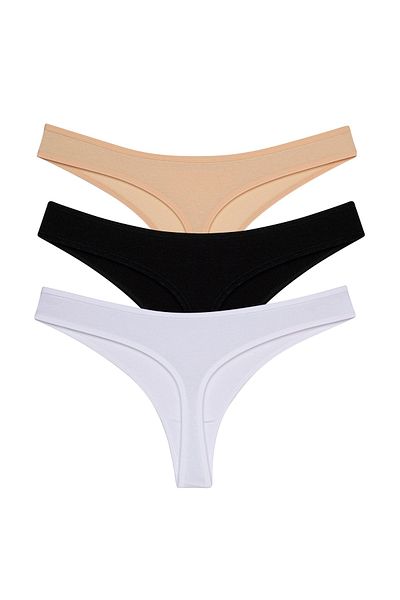 pink mood Flexifit Thong 3 Pack