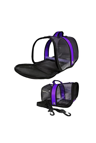 AlaPet Kuş Taşıma Çantası (tünekli) Royal Capitano Mor Kuş Taşıma Çantası (30cmx22cmx21cm)