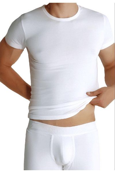 TheDon Tricou pentru bărbați The Don Organic Blended O Gât cu jumătate de mânecă, alb