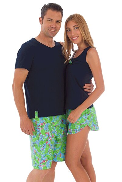 TheDon Сімейний жіночий комплект шортів-футболок, візерунок 6