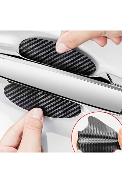 TSC 4 Adet Carbon Kapı Kolu Koruma Bantı