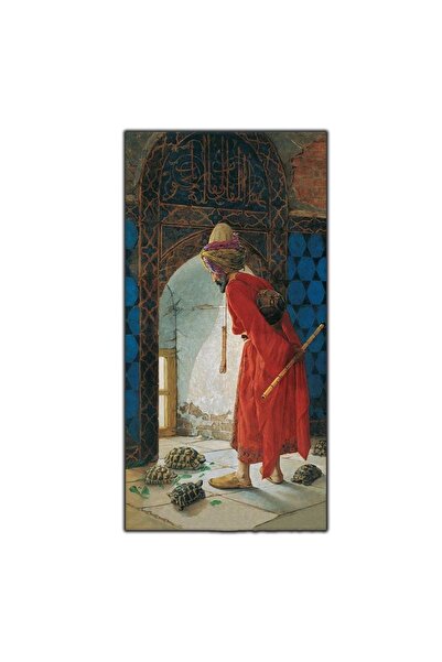 tablodekor Osman Hamdi Bey-kaplumbağa Terbiyecisi Reprodüksiyon Yağlı Boya Tablo