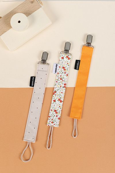 KARAMİLA Mila Set of 3 Pacifier Strap - Pacifier Chain - Pacifier Holder