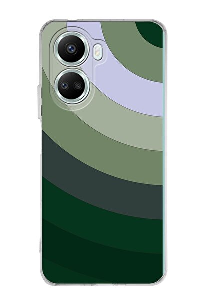 PrintiFy Huawei Nova 10 Se Uyumlu Kapak Renk Cümbüşü Tasarımlı Şeffaf Silikon Kılıf