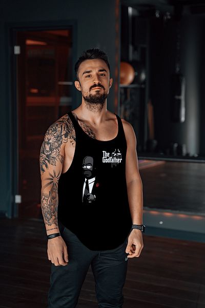 Freeyez قميص بدون أكمام للياقة البدنية من The God Father Gym
