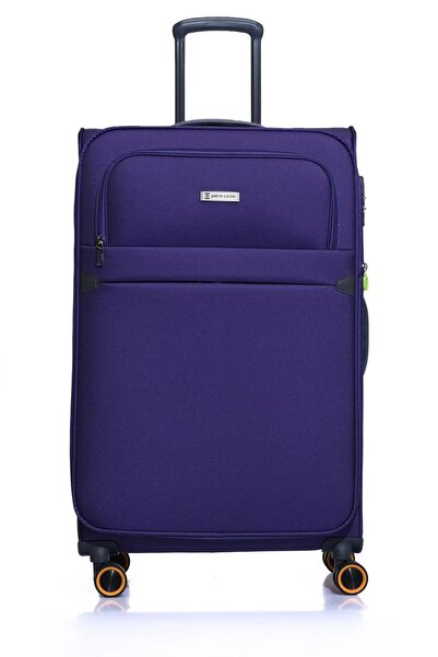 Pierre Cardin Mor Ultra Hafif Kumaş Büyük Boy Valiz