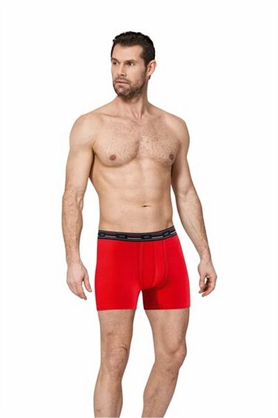 Namaldı 193 Model Red Men's Boxers - Modal Flexible Fabric