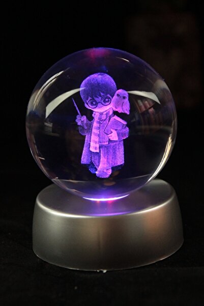 moryconcept Harry Potter Cam Küre Işıklı Standlı Hediye