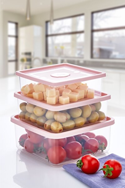 KÜÇÜK EW Set of 3 Three Size Storage Container| Kahvaktılık