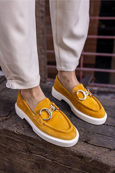 ANGELİNA JONES Granda Жіночі сарафан зі справжньої шкіри Loafer взуття