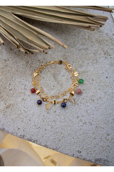 ÇAKRA DOĞAL TAŞ Çakra Doğal Taşlı (ametist, Akik, Lapis, Sitrin, Aventurin, R...