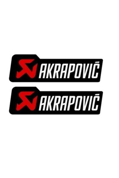 MOTOLİNAS Damla Sticker Akrapovic 2 Li 4,5cm X 3,5 Cm Motosiklet Aksesuar