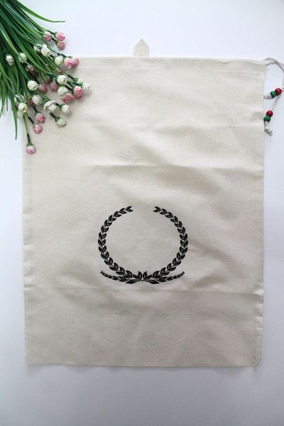 Emtory Home Висяща торбичка XL Large Size с щампа Başak, бобови растения и хляб, 50x40 см