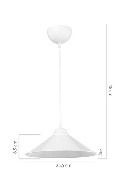 Modelight Maya Tekli Sarkıt Beyaz