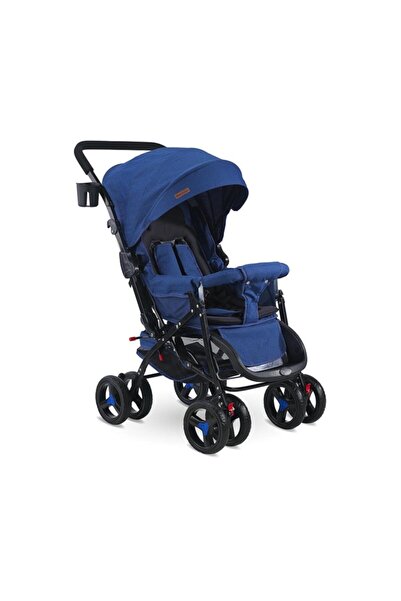 BabyHope 604 Çift Yönlü Bebek Arabası Mavi