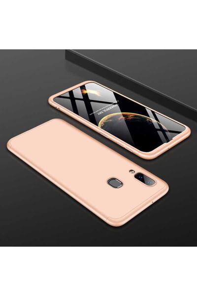HTstore جراب جالاكسي A10s غطاء Ays-ذهبي