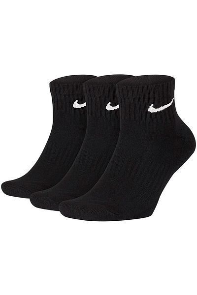 Nike Мъжки черни ежедневни чорапи с възглавница Sx7667-010
