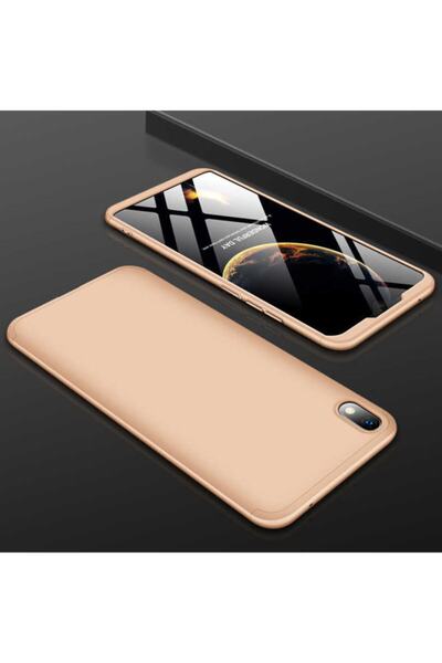 HTstore حافظة Xiaomi Redmi 7a Case Ays Cover Ays- ذهبي