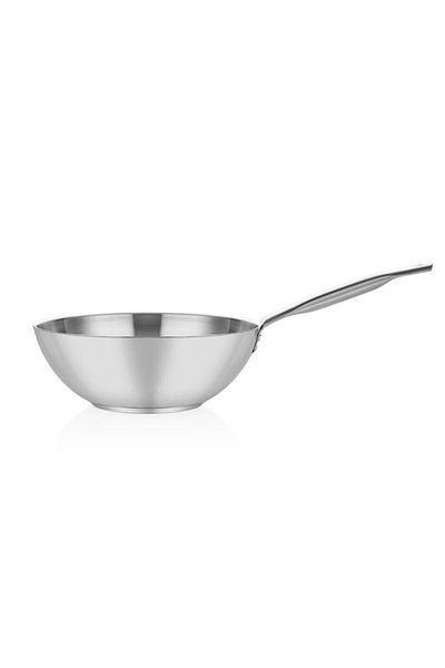 Altınbaşak Steel Wok Pan - Stainless Handle 28 cm