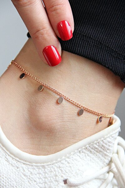 Argentum Concept Pullu 925 Ayar Gümüş Rose Halhal - H007001