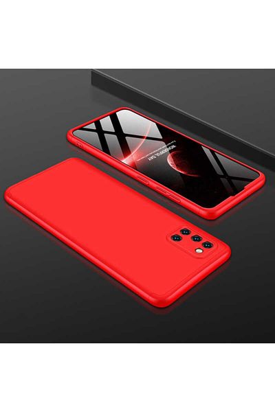 HTstore جراب جالاكسي A31 غطاء قمر - أحمر