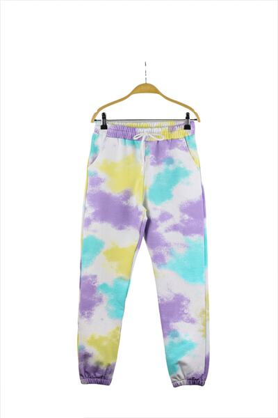 ATLIKARINCA Kız Çocuk Batik Desen Mevsimlik Eşofman Altı 7 14 Yaş