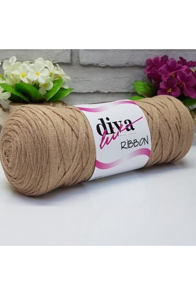 Diva İplik Diva Line Diva Ribbon 222 Σκούρο Γαλακτοκόκκινο