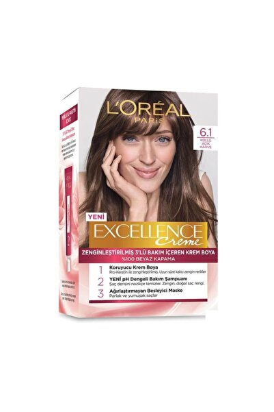 L'Oreal Paris Loreal Excellence 6.1 Küllü Açık Kahve Saç Boyası