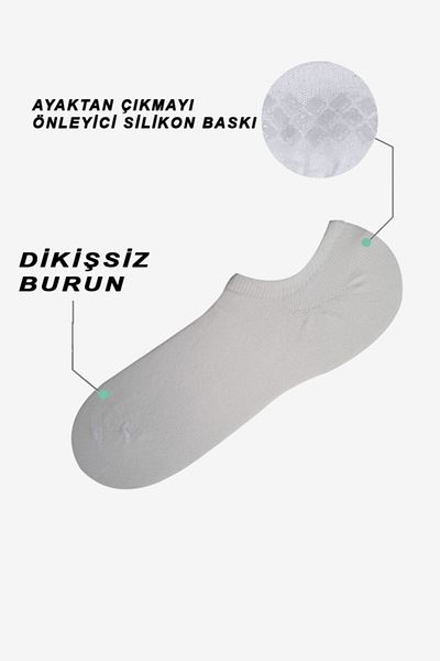 MEM SOCKS Πακέτο 6 κάλτσες αθλητικών παπουτσιών σιλικόνης (αόρατες).
