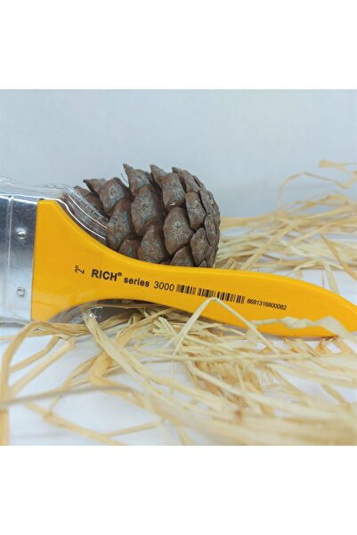 Rich Rıch Fırça Sarı Saplı Bordo Sentetik Zemin 3000 Seri No:2