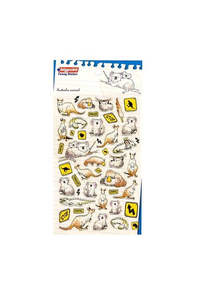 Bigpoint Stationery and Toy World Sticker Kangaroo Single Package (Price is for 1 piece)