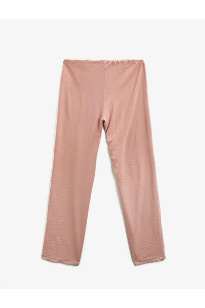 Koton Women's Pink Waisted Pants