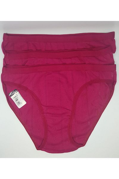 Tutku Women's Jacquard Mixed Color 9 Pack Bikini Panties Fua Shop 679