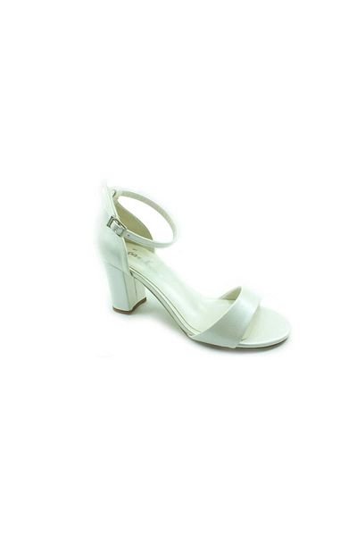 Çarıkçım Single Strap Heeled Women's Shoes 61 08 Mother of Pearl