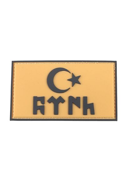 SINGLE SWORD Plastic Pathç 3D Gokturk Written Coat of Arms